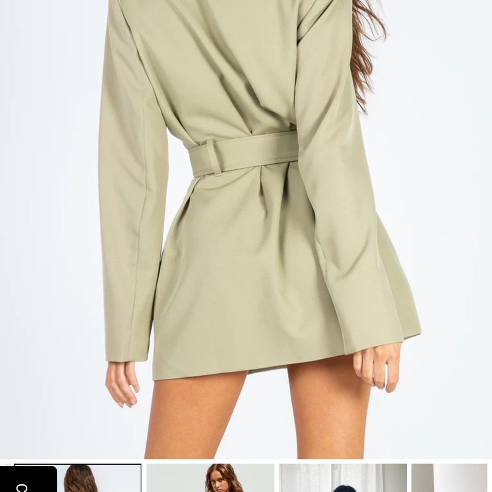 Lioness Green blazer dress size medium - Picture 2 of 4